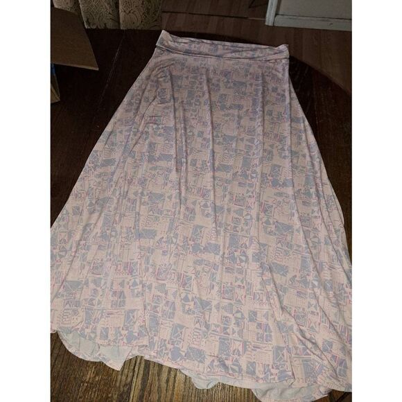 XL LuLaRoe Pink Purple Maxi Lomg Skirt - Picture 1 of 3